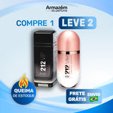 2 Perfumes TESTER (100ml) - 212 VIP Rosé | 212 VIP Black (5 Anos Armazém do Perfume)
