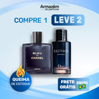 2 Perfumes Masculinos TESTER (100ml) - Bleu de Chanel | Sauvage (5 Anos Armazém do Perfume)