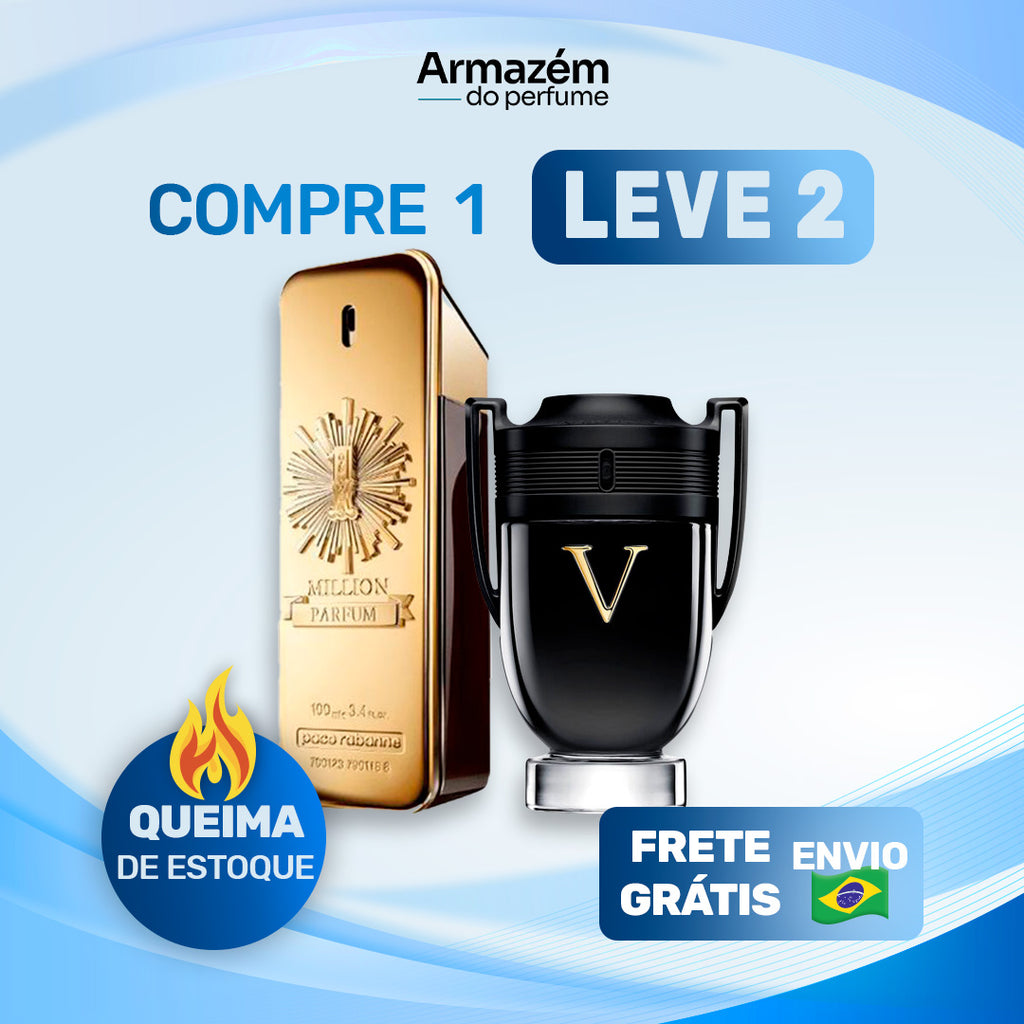 2 Perfumes Masculinos TESTER (100ml) - 1 Million | Invictus Victory | (5 Anos Armazém do Perfume)