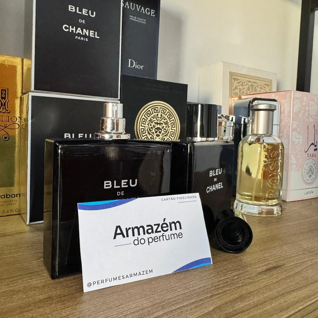 Combo 4 Perfumes Masculinos Importados (100ml) - 1 Million | 212 | Invictus | BLEU (5 Anos Armazém do Perfume)