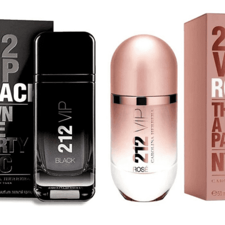 Combo Casal de Perfumes | 212 VIP Black e 212 VIP Rose - 100ml