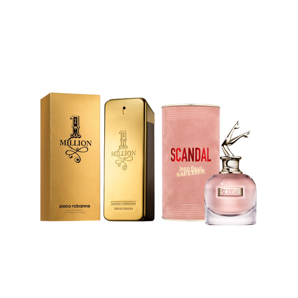 Combo 2 Perfumes, 1 MÍLLION, SCANDAL